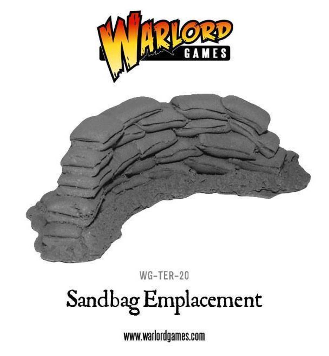 Sandbag Emplacement 28mm (Warlord)