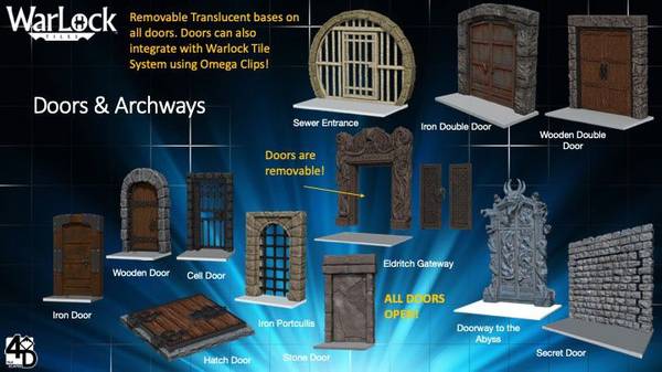 Hovedbilde WarLock Tiles: Doors & Archways