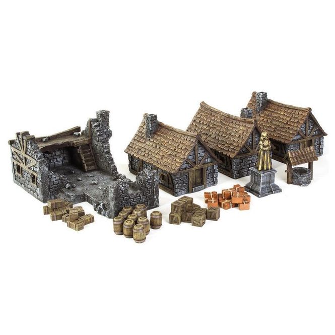 Hovedbilde Medieval Houses Set (Gamemat.eu)