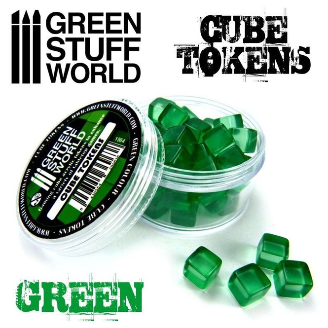Hovedbilde GSW Cube Tokens Green (50)