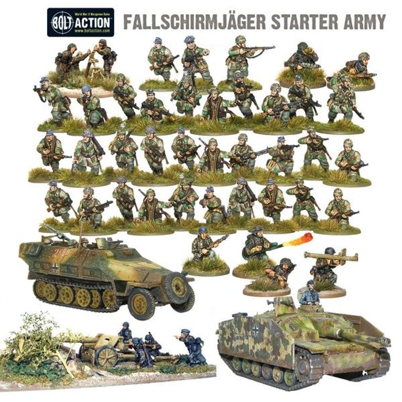German Fallschirmjäger Bolt Action Starter Army (Warlord)