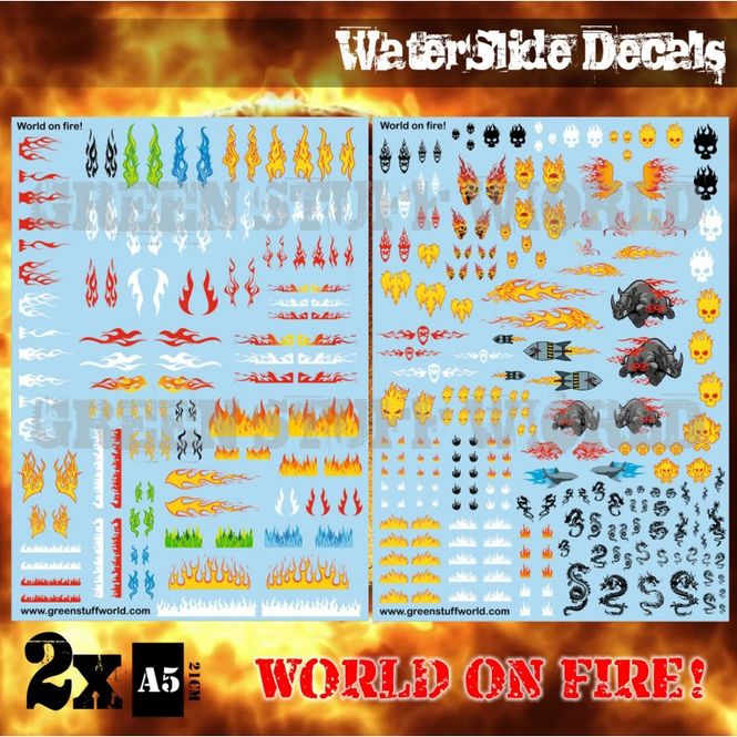 Hovedbilde GSW World on Fire Waterslide Decals sheet (2)