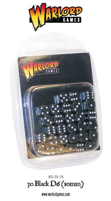 30 Black 10mm D6 (Warlord)