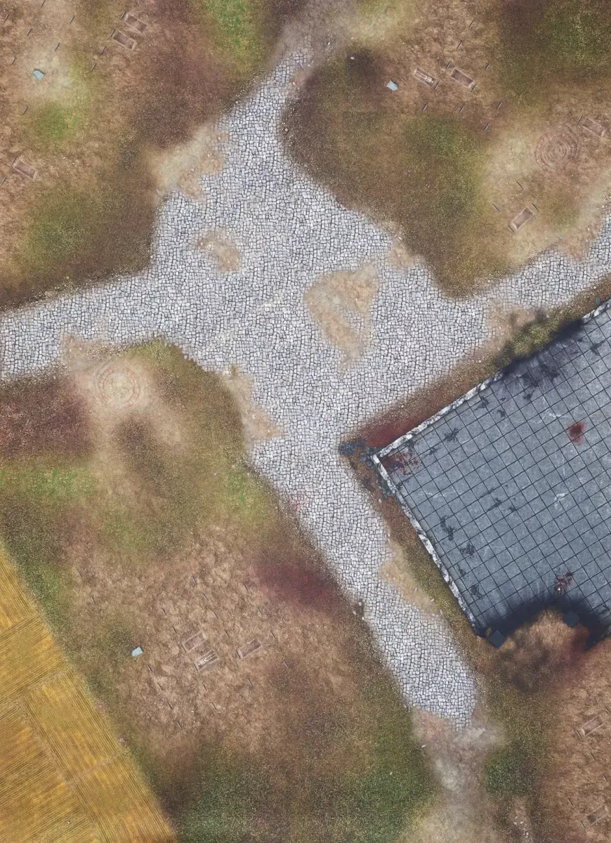 6x4 Defiled Monastery (Gamemat.eu)