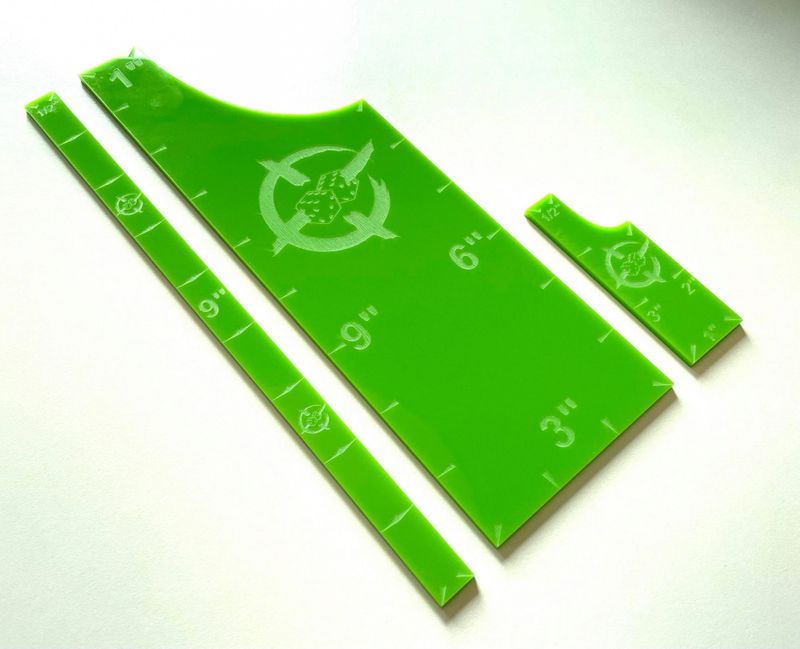Gauge Set Grønn x 3 (KRO Design)