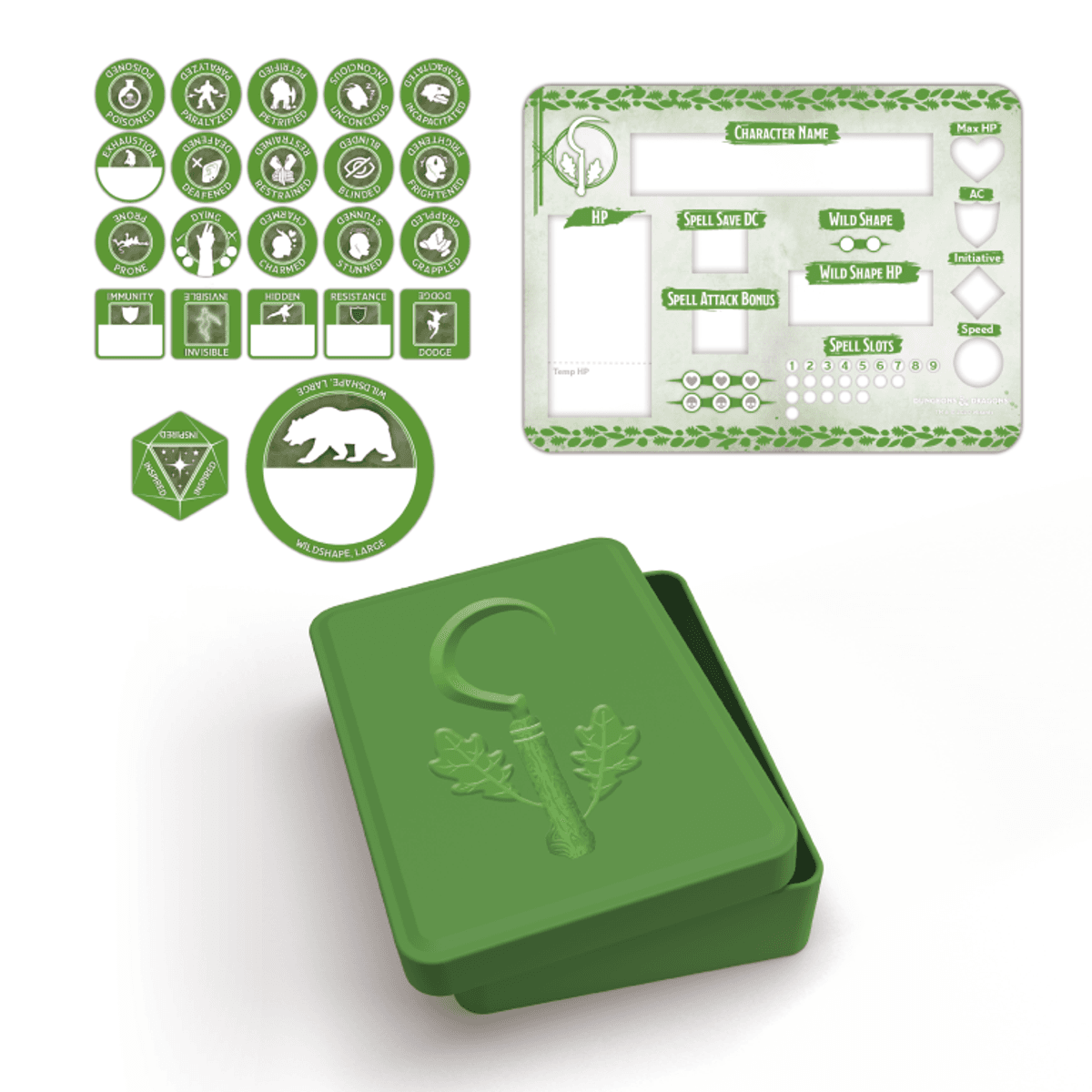 D&D Druid Token Set Tin