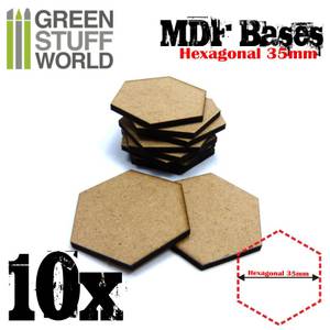 Bilde av GSW MDF Hexagonal Base 35mm (10)