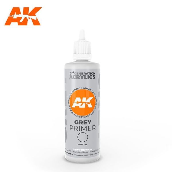 Hovedbilde Grey Primer 100ml (AK-Interactive)