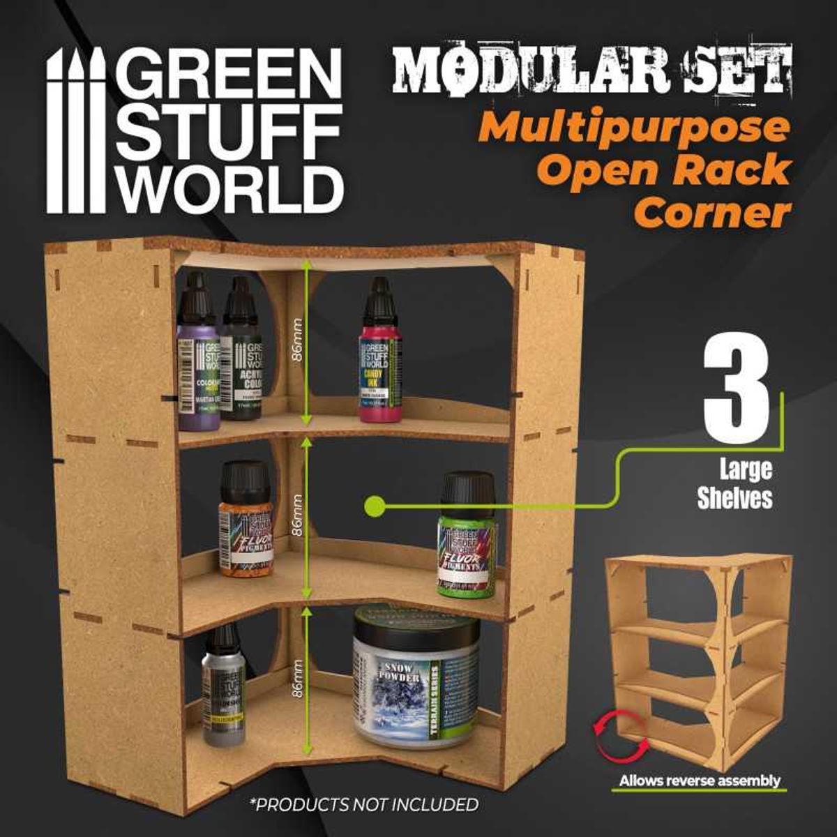 GSW Multipurpose Open Rack Corner