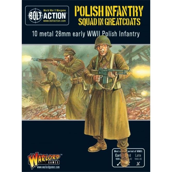 Hovedbilde Polish Infantry Squad in Greatcoats (Warlord)