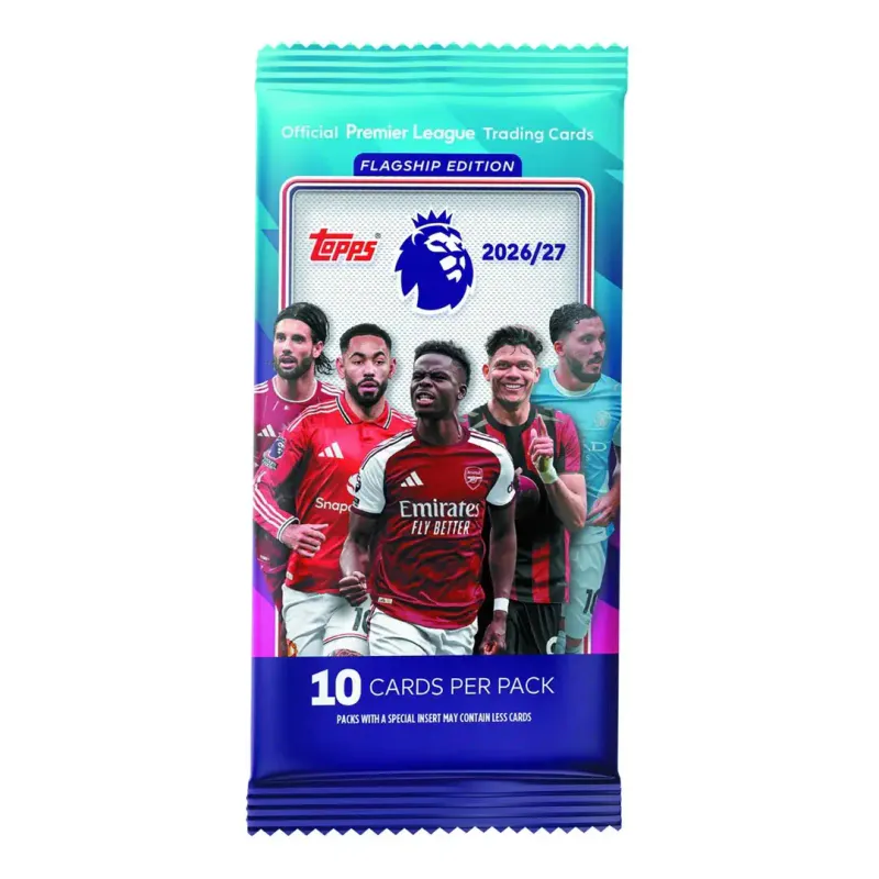 TOPPS Premier League 2026/2027 Trading Cards Pack FLAGSHIP Ed.