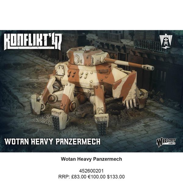 Hovedbilde Konflikt '47 Wotan Heavy Panzermech (Warlord)