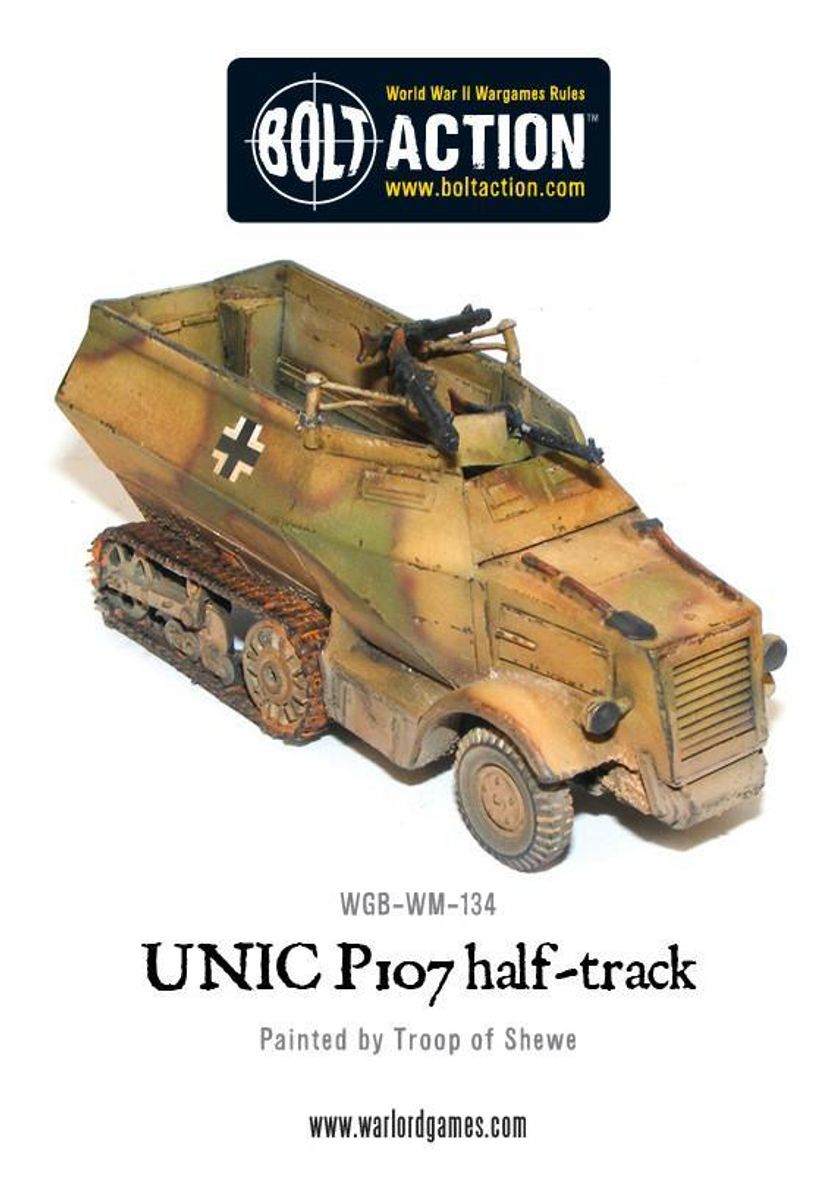 French/German Army UNIC P107 Half-track (Warlord)