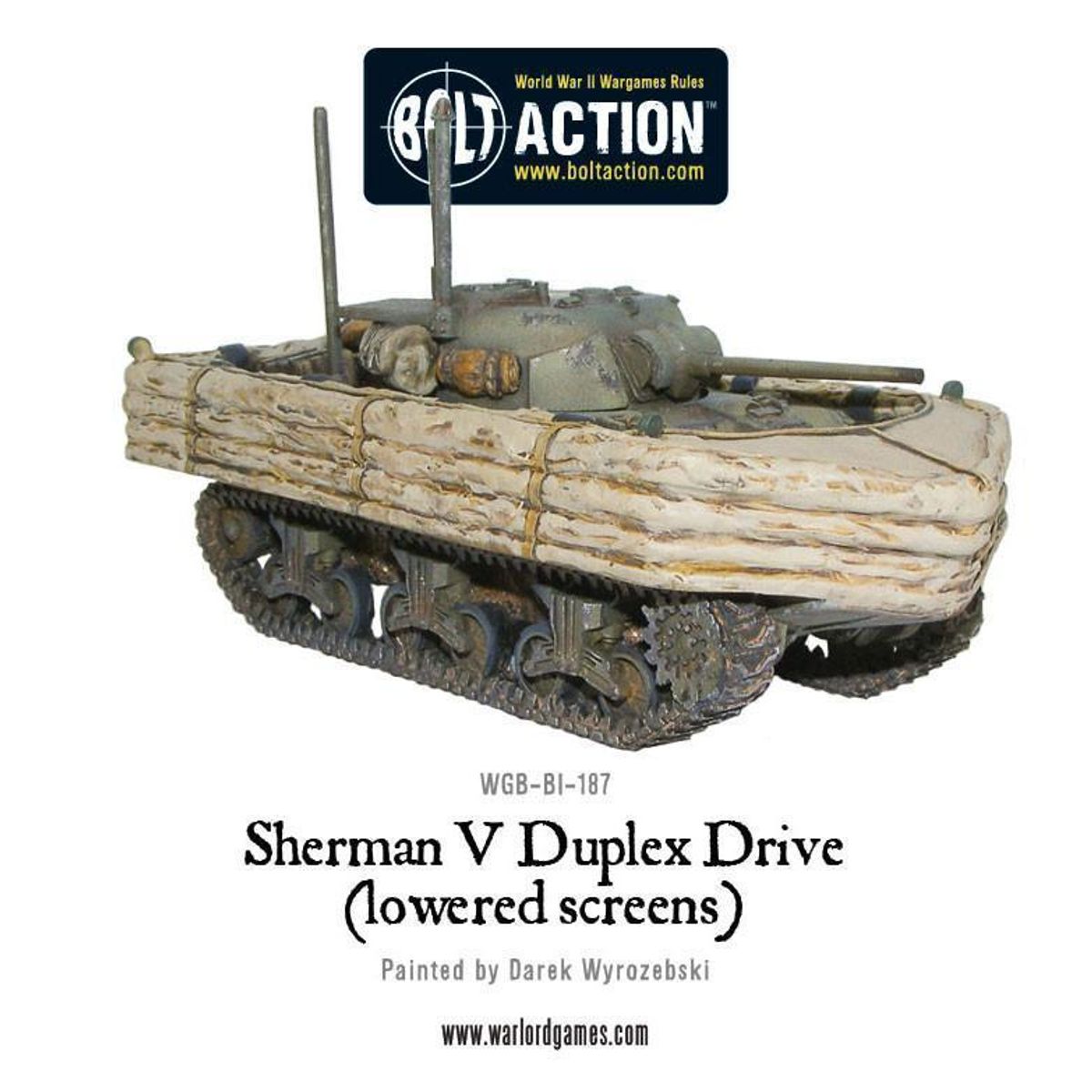 British Sherman V Duplex Drive Lowered Screens (Warlord)
