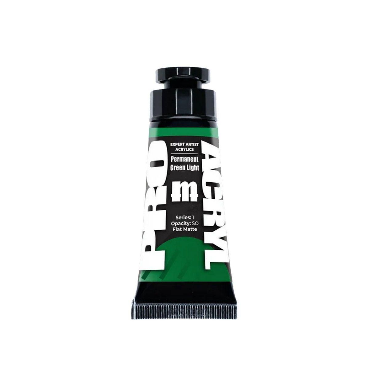 Pro Acryl: Expert Acrylics - Permanent Green Light (30ml)