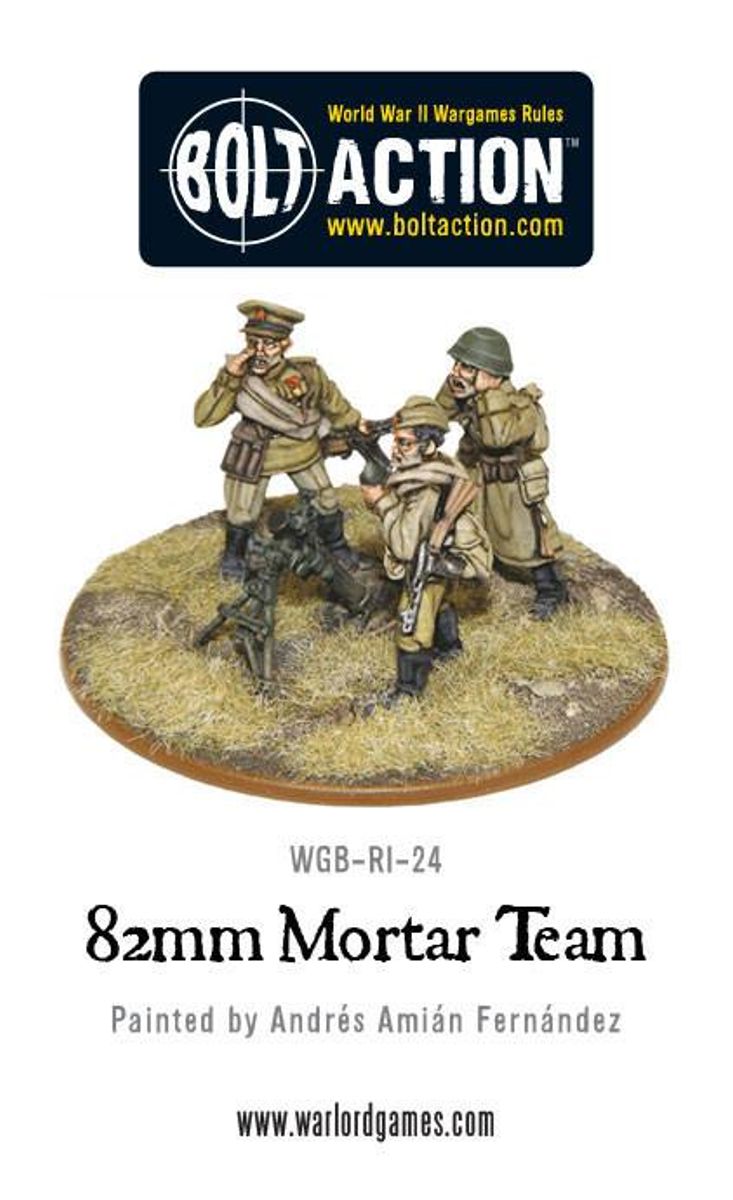 Soviet Army 82mm Medium Mortar Team (Warlord Games)