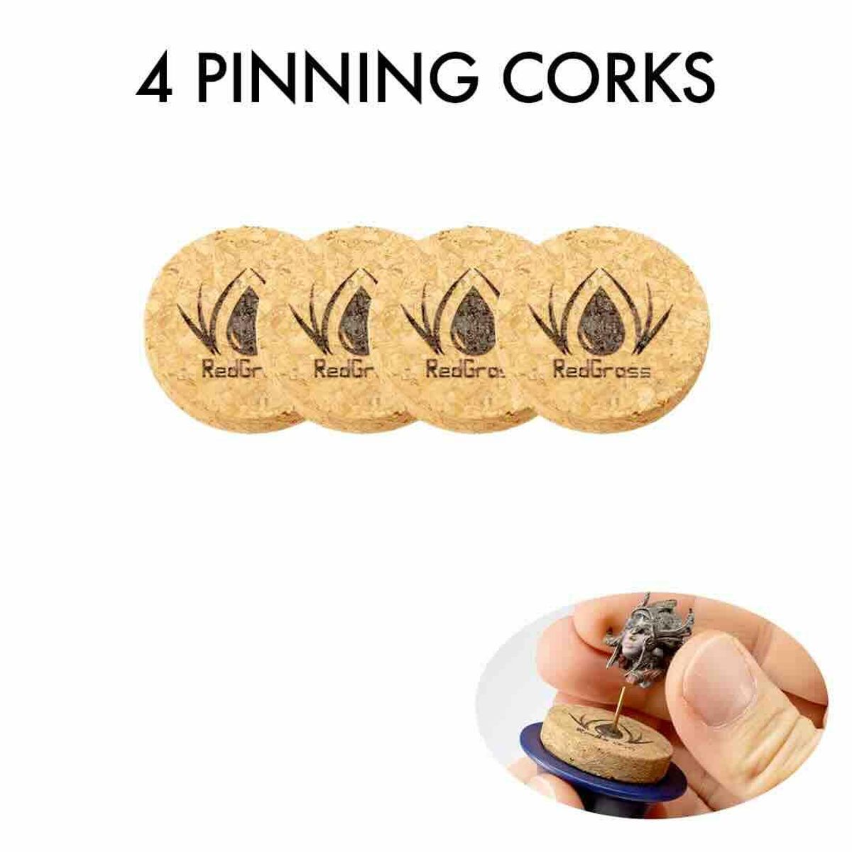 4 Pinning Corks for RGG360 V.2 (RedGrass)